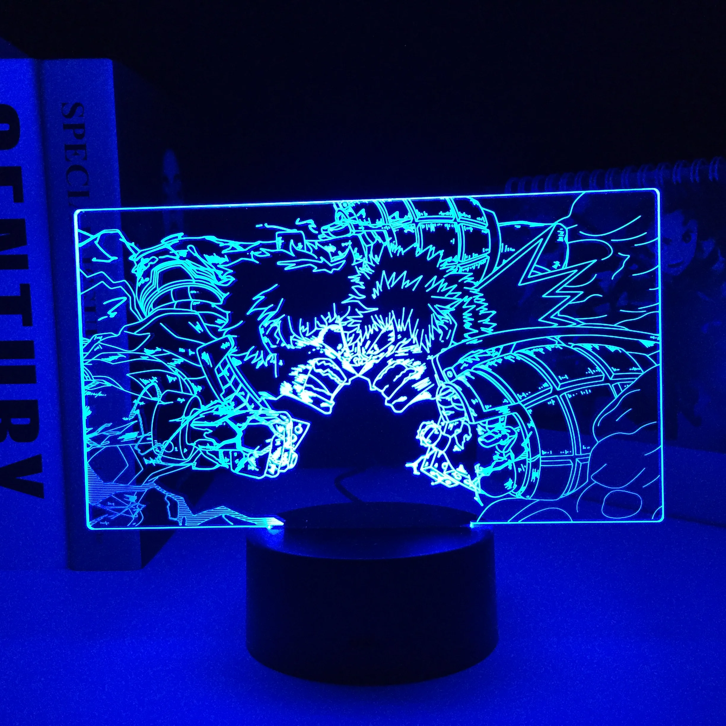 

My Hero Academia Anime Remote LED Light Bakugo Midoriya for Birthday Gift Bedroom Decor Manga Gadget 3D Lamp Dropshipping