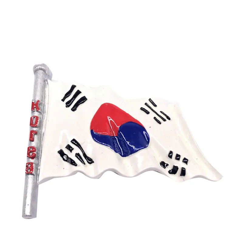 Korea Lychee World Flags магнит на холодильник креативная Смола Hign качественная наклейка на холодильник Современное кухонное украшение для дома - Цвет: Korea