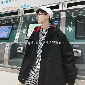

Winter Coat men's trend wild cotton-padded jacket Tide brand shake sound cotton-padded jacket jacket padded