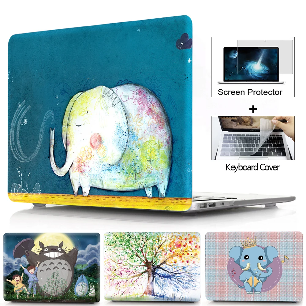 

Laptop Case For apple Macbook New Air 13 A1932 ,For mac book Pro 13 A2159 Air Pro Retina 11 12 13.3 15 Touch Bar +Keyboard cover