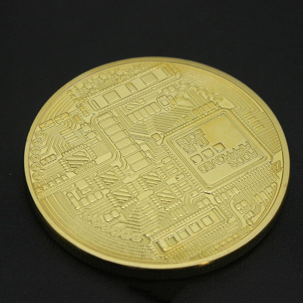 Прямая поставка позолоченная монета Биткоин коллекционный подарок Casascius Bit арт
