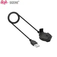 SHZONS 5 В в/300mA 1 м USB-кабель черного цвета для зарядки колыбели зарядное устройство для Xiaomi Huami Amazfit Смарт часы умные аксессуары