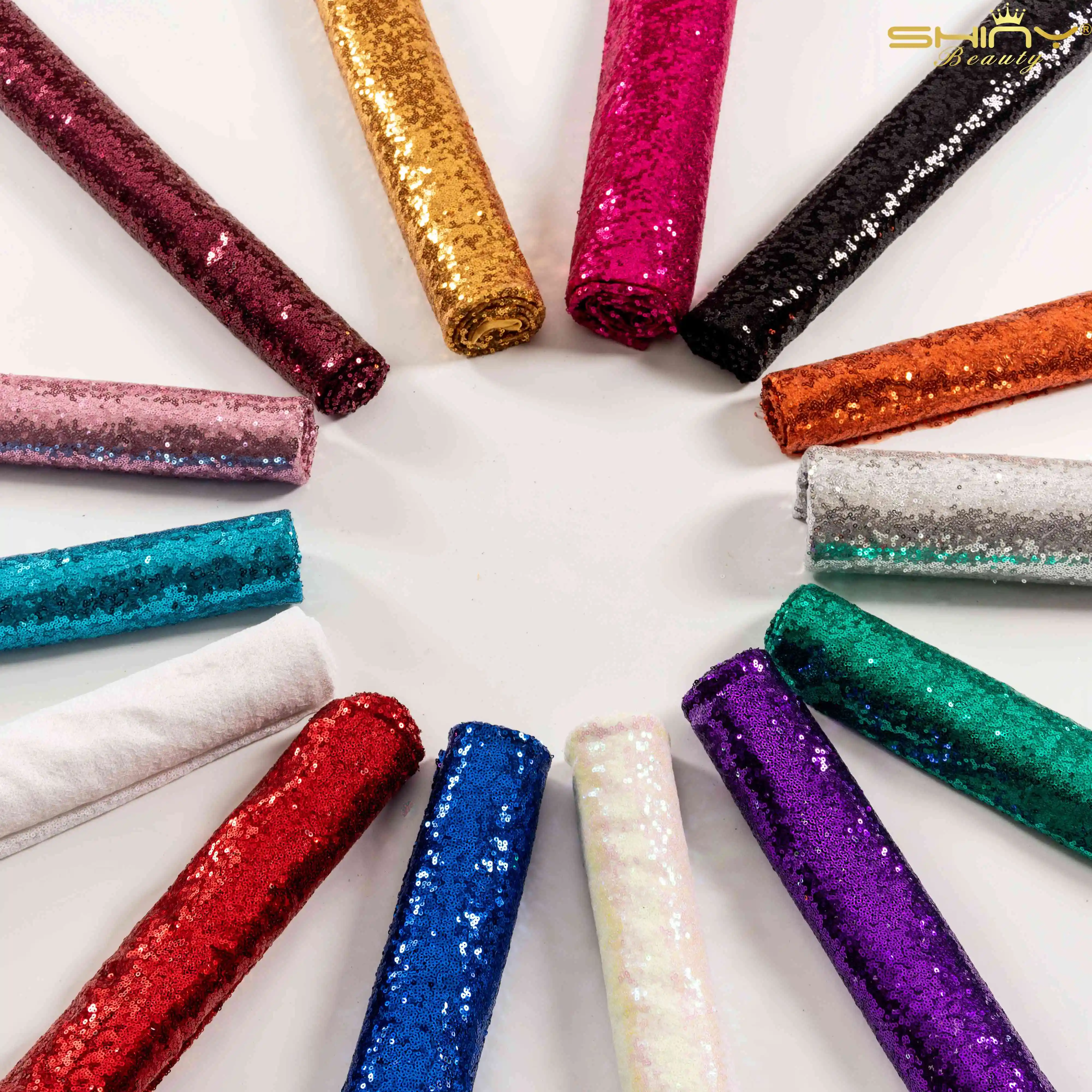 3mm Sequin Sewing Fabric Shiny Gold DIY Sequin Material Sequin Fabrics