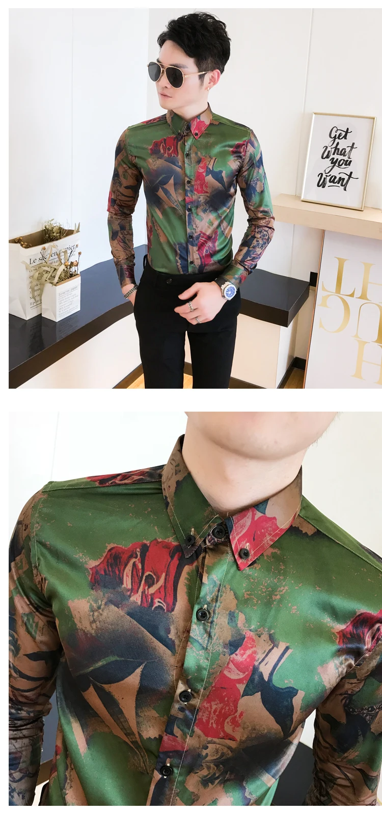 Мужская гавайская рубашка, приталенная,, Hombre Chemise Homme, рубашки, роскошная рубашка с длинным рукавом, Camisas Masculina, рубашки для мужчин