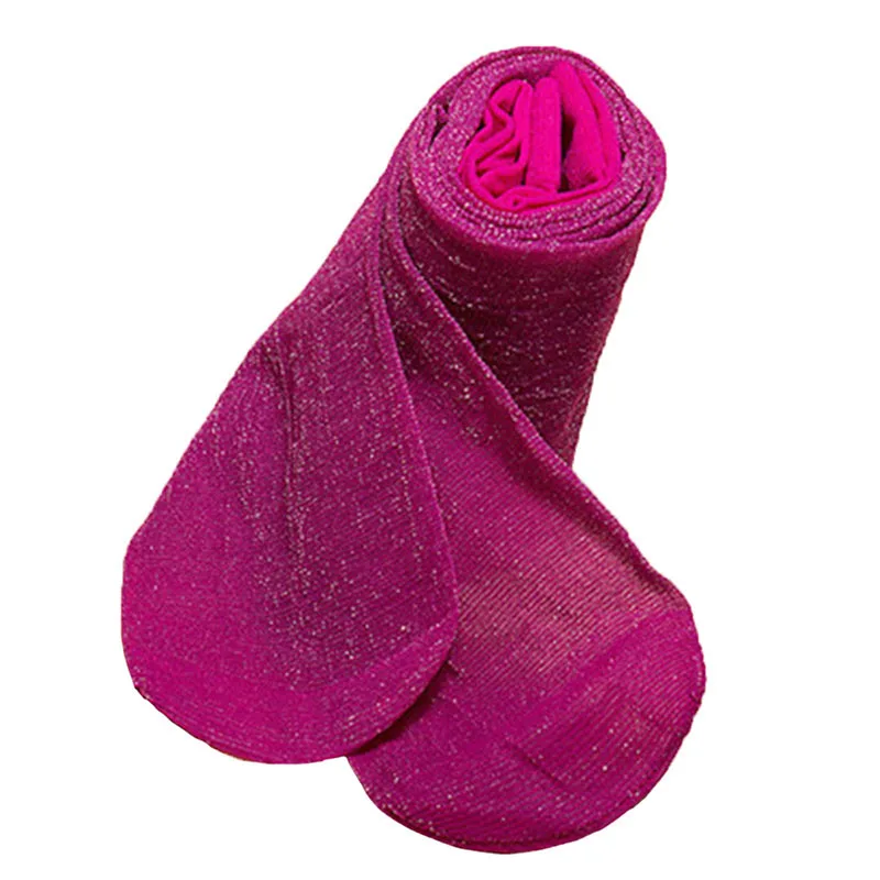 Rose Женские блестящие прозрачные колготки, ультра тонкие колготки, нейлон, Collant Femme, блестящие колготки, эластичные колготки - Цвет: Rose