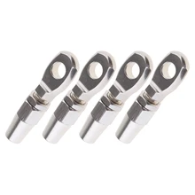 ^#Cheap 4Pcs/Set Marine Grade 316 Stainless Steel Swageless Eye Terminal Wire Cable Rope (8mm) ^#Cheap 4Pcs/Set Marine Grade 316 Stainless Steel Swageless Eye Terminal Wire Cable Rope (8mm)