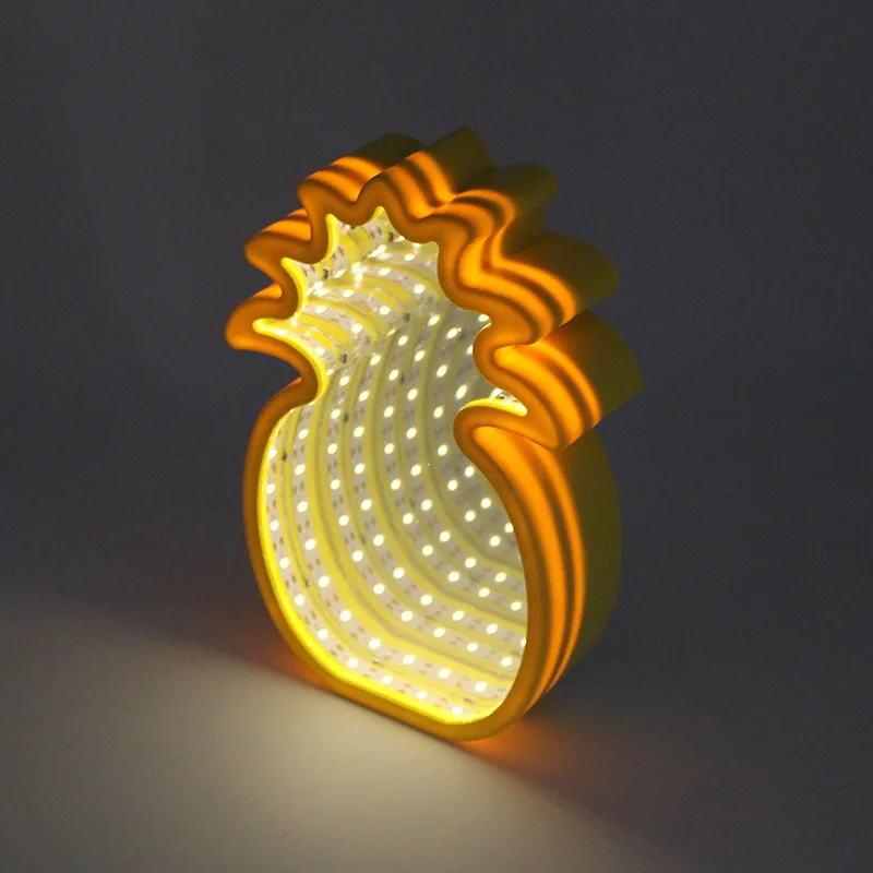 

INS Amazon Northern European-Style LED Modeling Lamp Tunnel Decoration Small Night Lamp Christmas Holiday Pineapple Lettered Lam