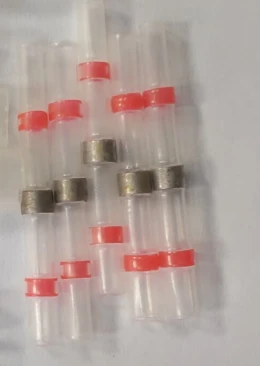 5 pcs red Припой уплотнение соединительные разъёмы для проводов комплект Водонепроницаемый термоусадочный стыковой разъемы для автомобильных Морская Лодка прицеп проводки - Цвет: 5 pcs red