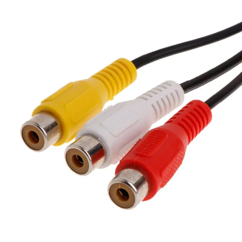 1 шт. 3 RCA Мужской Джек 6 Женский штекер сплиттер Аудио Видео AV Кабель