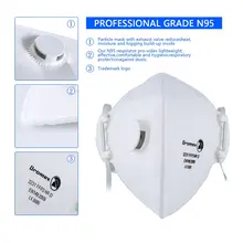 5pcs Dust Mask Anti-fog PM2.5 Particulate Respirator FFP3 Level Protective Mask Dustproof Kitchen Working Safety Masks new