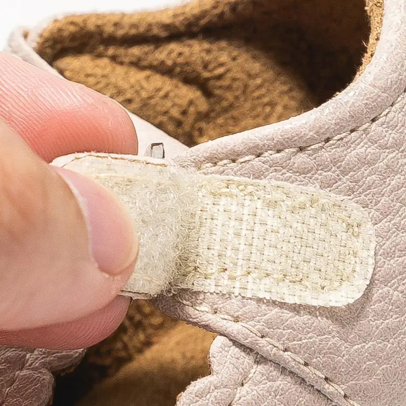 KIDSUN Newborn Baby Shoes Stripe PU Leather Boy Girl Shoes  Toddler Rubber Sole Anti-slip First Walkers Infant Moccasins 6