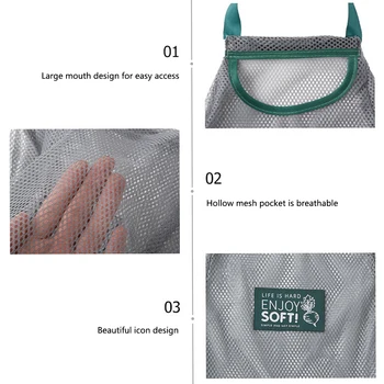 

For Groceries Fruit Organizer Casual Mesh Net Handbags Daily Large Capacity Vegetable Storage Shopping Bag Foldable Reusable
