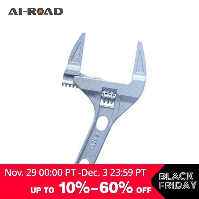 

Large Opening Adjustable Wrench Short Handle Bathroom Wrench Multi-function Washbasin Water Faucet Tool Repairy