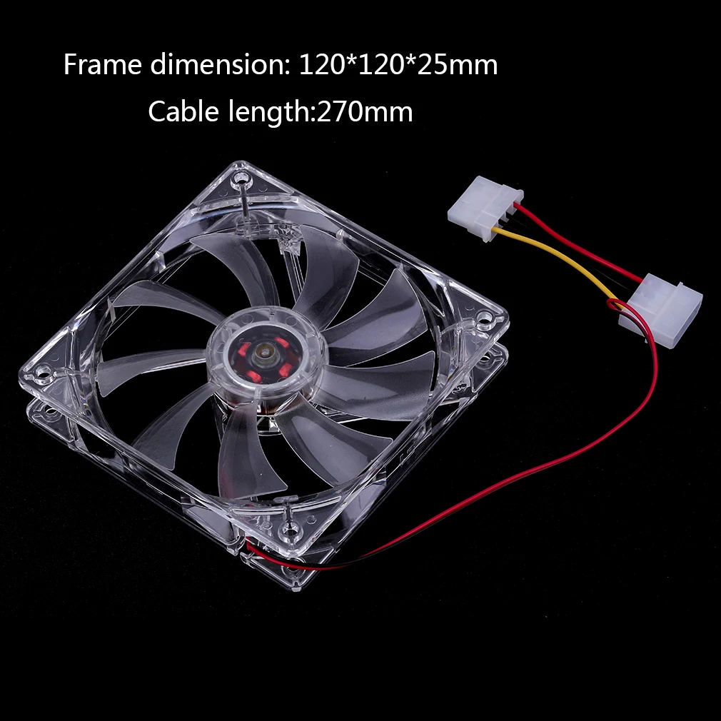 120mm/80mm pc Computer Fan 4 LED Light Fan PC CPU Cooling Cooler For Computer Case CPU Cooler Radiator Accessories