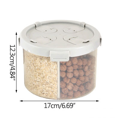 Box Compartment Storage Container Translucent Insect-Proof Storage Tank Grain Fresh-Keeping Box Storage Organizer
