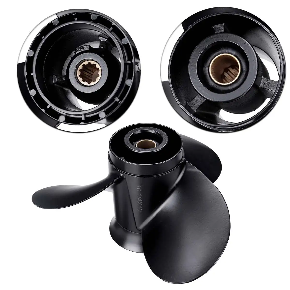 Для двигателя Suzuki 20-30HP 10 1/4x10 подвесной пропеллер 58100-96410-019 Морской Пропеллер из алюминиевого сплава 10 сплайн зуб 3 лезвия