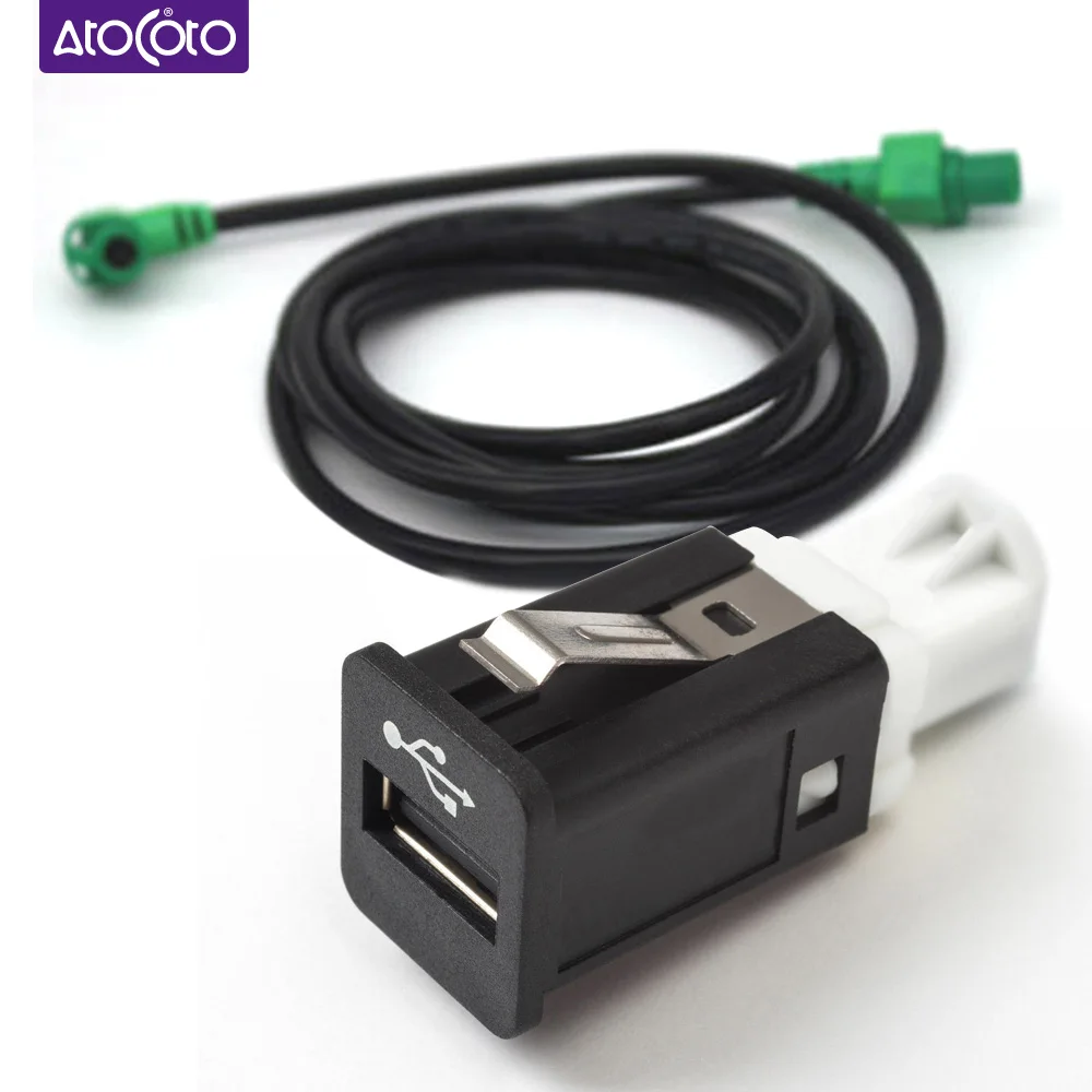 AtoCoto 4-контактный разъем USB интерфейс переключатель аудио MP3 кабель адаптер для BMW E60 1 2 3 4 5 6 7 серии бардачок