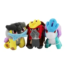 Jouets en Peluche Pokemon Kawaii, jouets en Peluche dessin animé Entei raphie, décoration de maison, joli cadeau pour enfant