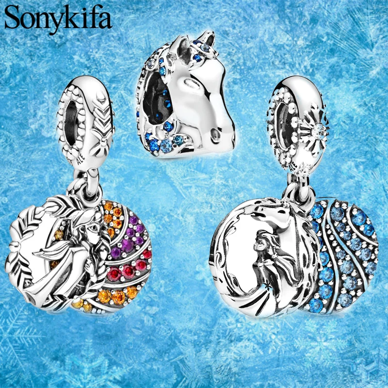 

2Pcs Snow World Princess Anna DIY Aisha and Mano Jewelry are suitable for original Fine men and women jewelry gift making