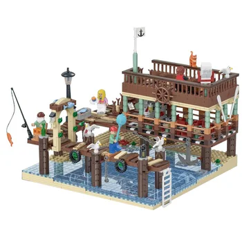 

Ug-30101 Old Fishing House Pier Set 16050 21310 Building Bricks Blocks Educational Toys For Children Birthday Gifts