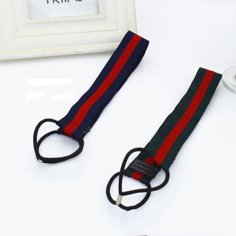 Korean Classic Red Green Bee Fabric Striped Headband Hair Accessories for Women Man Elastic Sports Hairband Head Wear | Украшения и