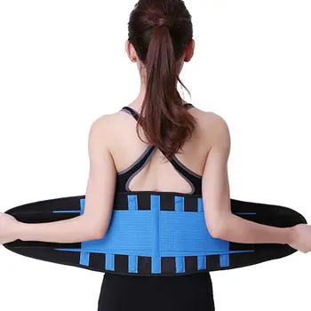 

Women Men Waist Trimmer Workout Easy Wear Adjustable Training Gym Sweat Wrap Weight Loss Slimming Body Shaper Supporting Back