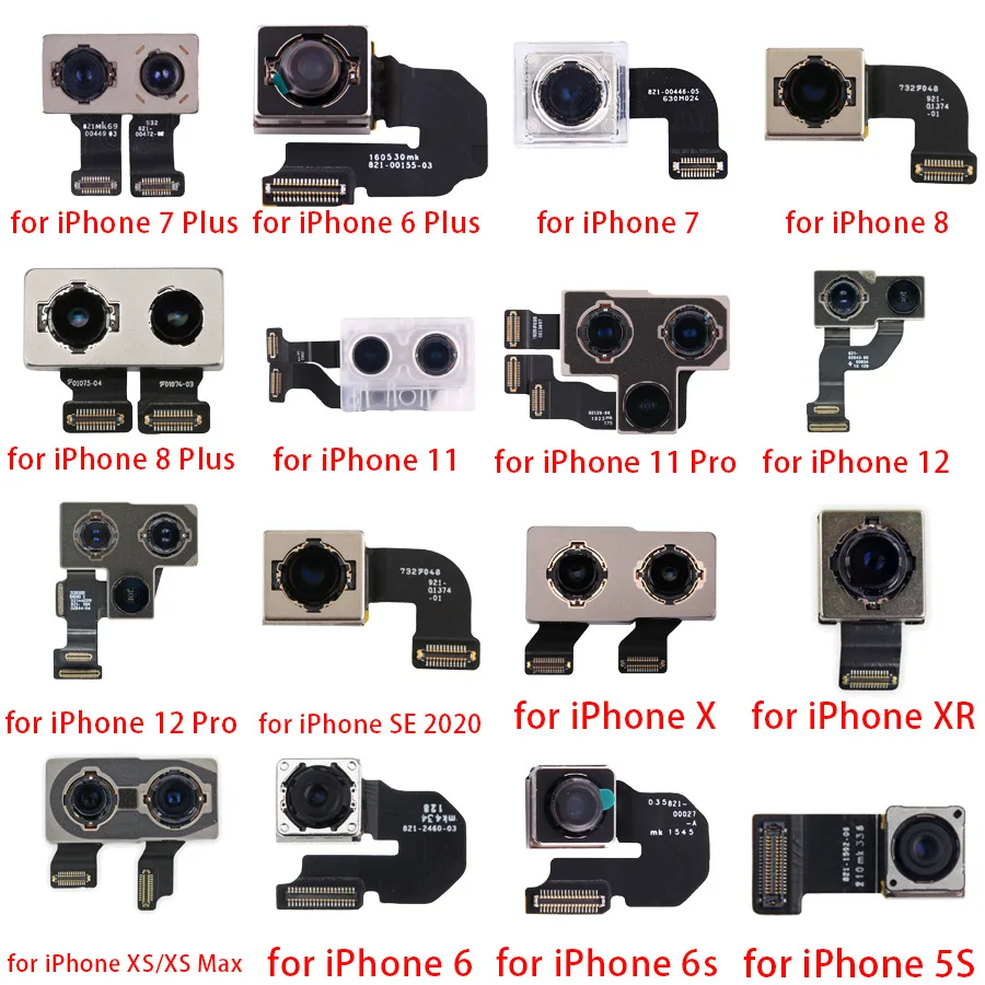 Kamera Belakang untuk Iphone6 6Plus 7 7Plus 8 11 Pro 12 SE X Max 2020  Belakang Lensa Flex pengganti Kabel SFor Iphone PRO Kamera