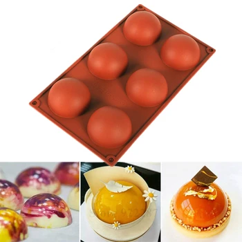 

Hemispheres Shape Silicone Cake Mold For Baking Pastry Tools Bakeware Form Mousse Cakes Bakery Molds K636