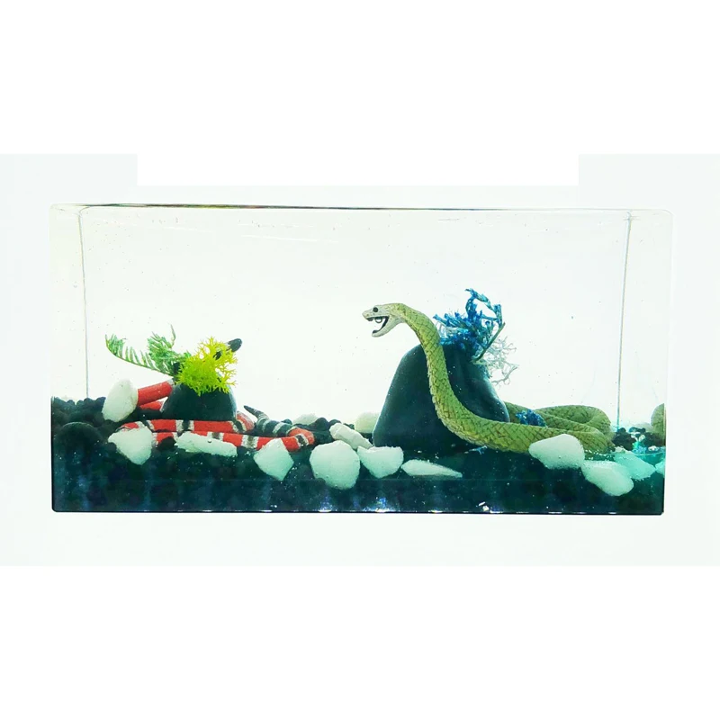 Handicrafts Resin Zodiac Viper Crystal Animal Qi Tan Resin Decoration Car Decoration Creative Gift