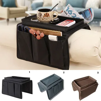 

4 Pockets Storage Bag Sofa Handrail Couch Arm Rest Organizer Holder Remote Control Organizer Bag J2Y