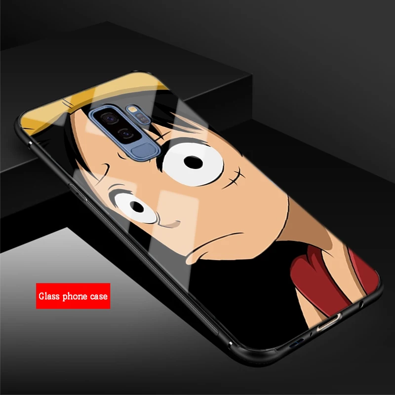 Одна деталь Луффи Аниме для samsung Galaxy NOTE 8 9 S8 S9 S10 плюс A6 A6P A8 A8P J6 J8 J8P закаленное Стекло чехол для телефона - Цвет: B19072105-09.jpg