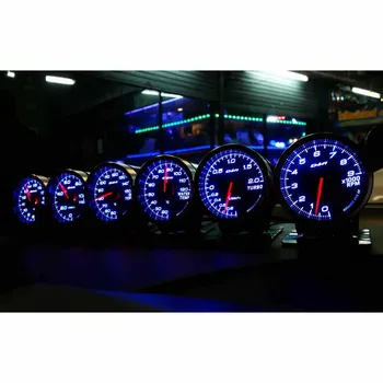 

Defi Advance BF System Daisy Chain Auto Gauge Volt Water Temp Oil Temp Oil Press Tachometer RPM Turbo Boost With Control Box
