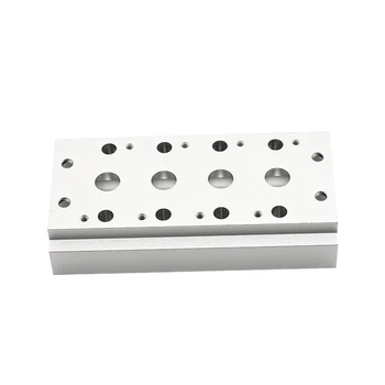 

4v210-08 4V230 4v220 1/4" Valves Air Exhaust Manifold 200M-2F/3F/4F/5F/6F/7F/8F Pneumatic Base Solenoid Valve Plate