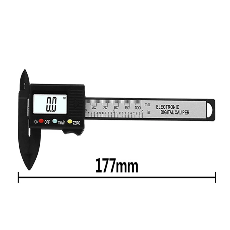 0-100mm Digital Vernier Caliper Electronic Digital LCD Vernier Caliper Ruler Woodworking Measuring Tools Gauge Caliber Vernier pencil hardness test