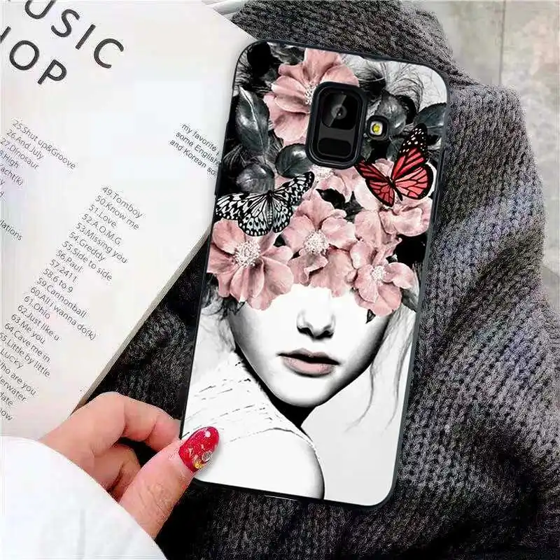 Модный мягкий ТПУ чехол с YJ узором 5," для samsung Galaxy A6 чехол для samsung Galaxy A6 Plus чехол для телефона