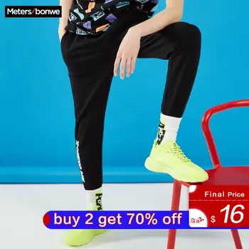 

Metersbonwe New Men Handsome Sport Pants Spring Autumn Small feet Jogging Trousers printing Fashion Sports Male Brand Trousers