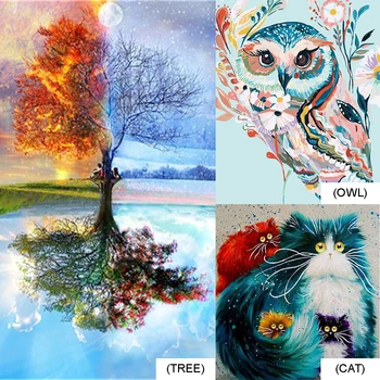 

Painting By Numbers Kit DIY Hand Painted Canvas Oil Art Craft Pictures Oil Set Gift Coloring By Numbers Canvas Wall Set