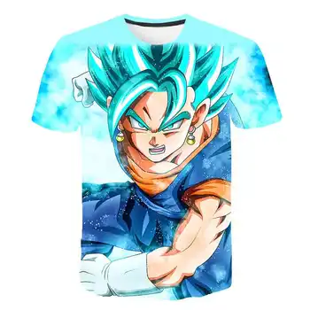 

Kids Casual fashion T-shirt New Dragon Ball Z 3d Print tShirts baby boys Super Saiyan super Goku child Cartoon Boy girl T-Shirt