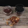 Multilayer Stackable Glass Bottle Jar Canister Transparent Storage Container with Two Canister and One Lid 3