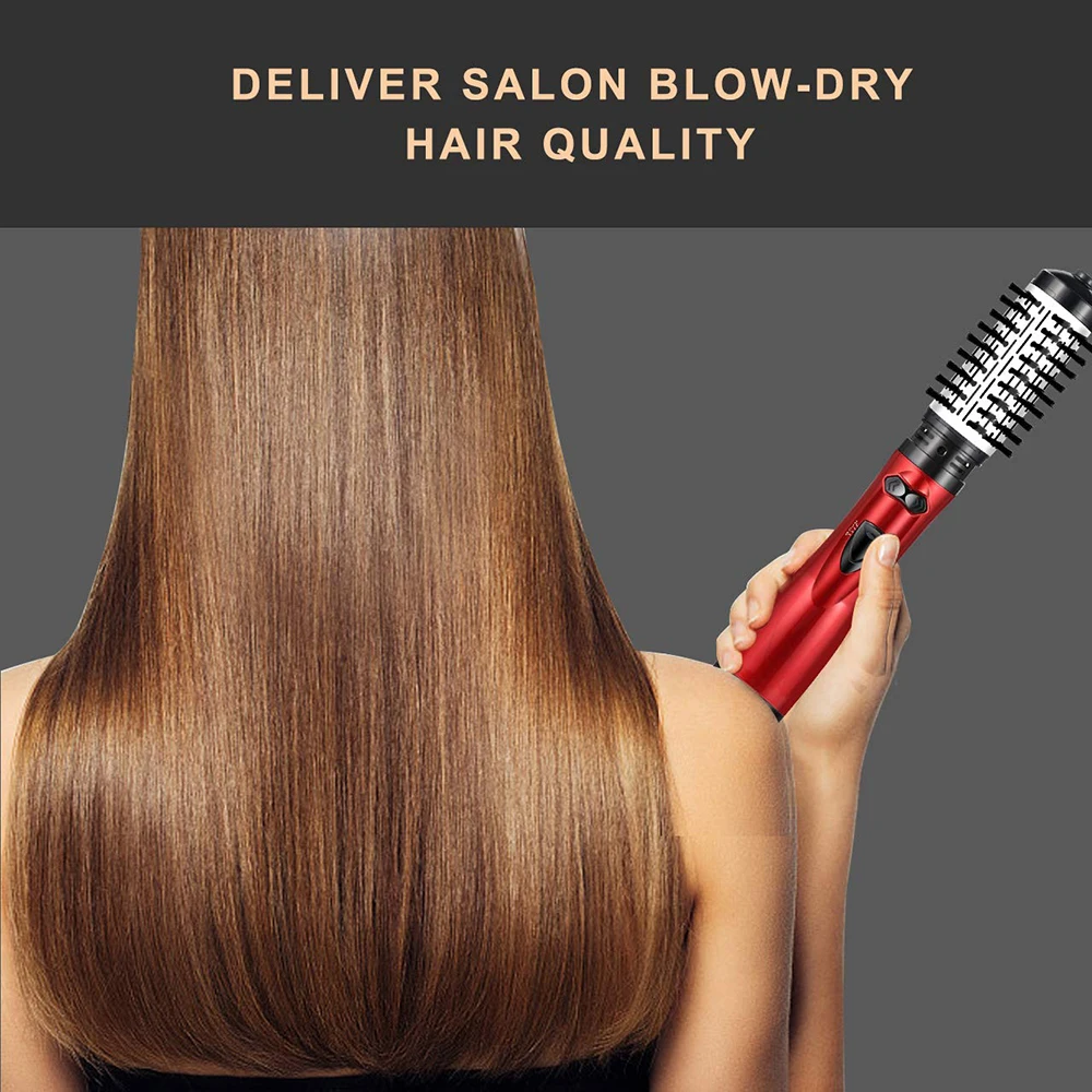 Torção do Cabelo Ferro com Amplo Alisador de Cabelo Escova de ar 2 em 1 Curling Aquecimento Rápido Penteado Curlers Curler Quente 5 2 em 1 torção do cabelo curling