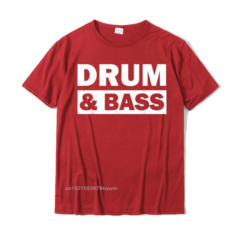 On Sale Men Top T-shirts Crewneck Short Sleeve 100% Cotton Slim Fit Tops & Tees Casual T Shirt Free Shipping Drum and Bass Music dnb Shirt for DJs__3983 red