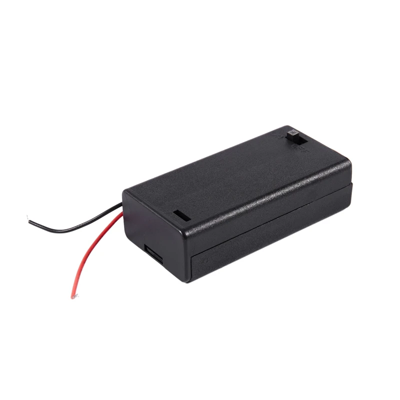 2 x AA 3V Чехол держатель для батареи с разъемом коробки проводной переключатель