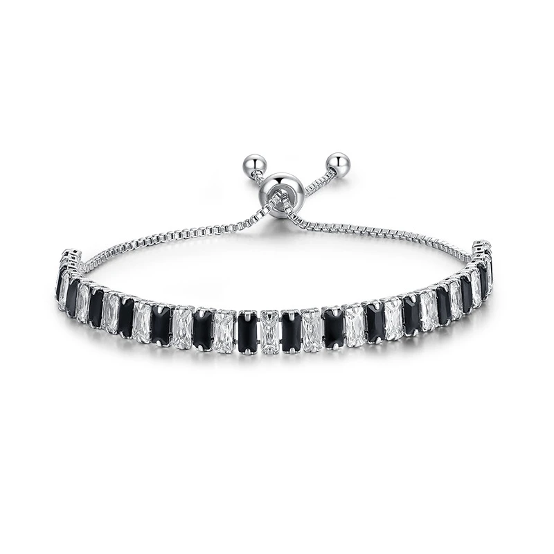 More Style Choose Purple Gems Red Garnet Zircon 925 Sterling Silver Bracelet M03-SL0184
