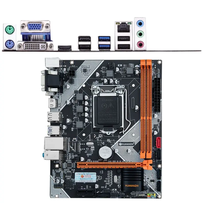  Free shipping Huananzhi Mainboard B75 Desktop Motherboard LGA1155 for i3 i5 i7 CPU Support ddr3 Mem