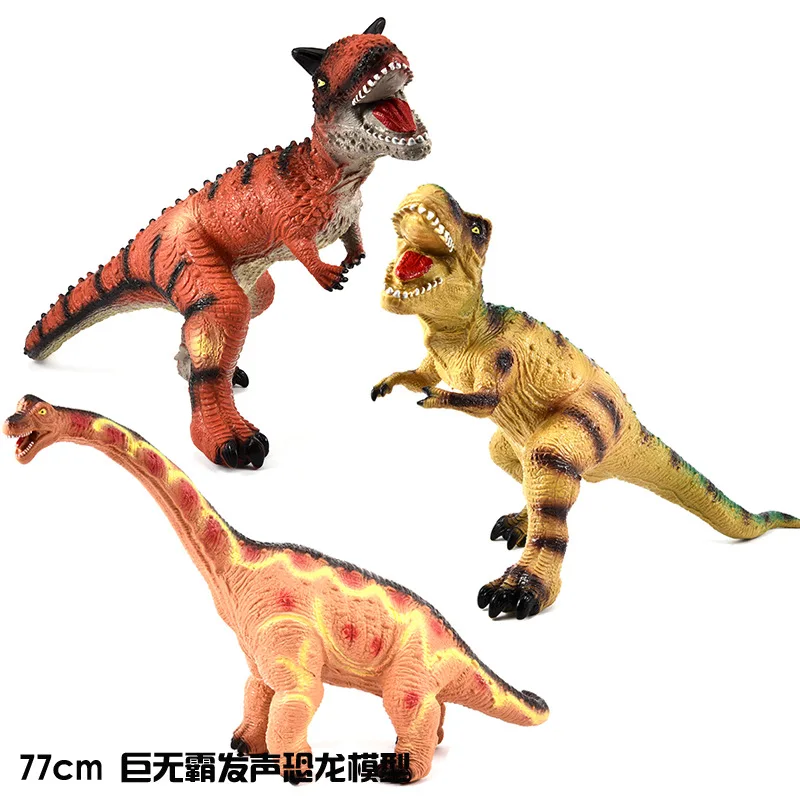 

Jurassic Sound Making Ultra Large Dinosaur Model Toy Big Mac T-Rex Brachiosaurus Model with Trumpet Dinosaur Toy