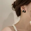 Zeojrlly-boucles d'oreilles à nœud papillon en métal pour femmes, boucles d'oreilles tendance avec nœud noir, coréennes, nouvelle tendance, bijoux, nouvelle collection 2022 ► Photo 2/4