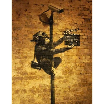 

DIY Painting By Numbers Street Graffiti Kit Oil Picture By Numbers Monkey Wall Art Canvas Painting Home Decoration Gift