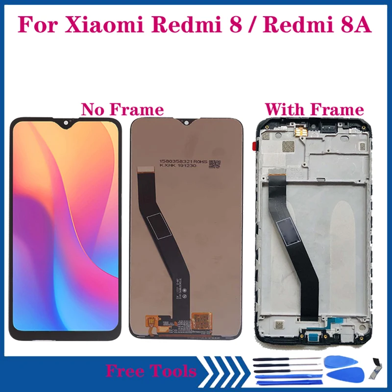 

6.22-inch New LCD for xiaomi Redmi 8A display LCD touch screen digitizer Assembly for redmi 8 lcd with frame Repair Parts