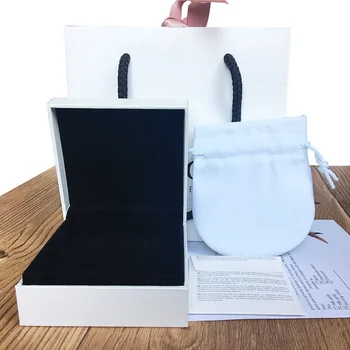 

10pcs/lot Box Set For Bracelet And Necklace Women Original Europe Jewelry Bead Charm Birthday Gift Box Pink Outer Packaging