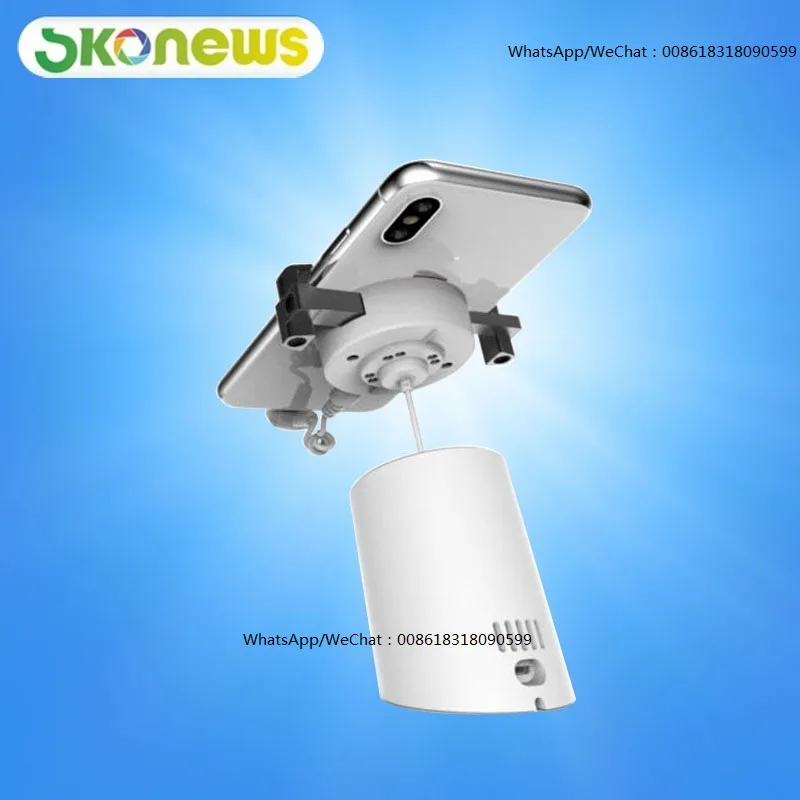 Universal_Cellphone_Anti_Theft_Charging_Alarm_Function_and_White_Color_Mobile_security_display_Stand_With_Clamp